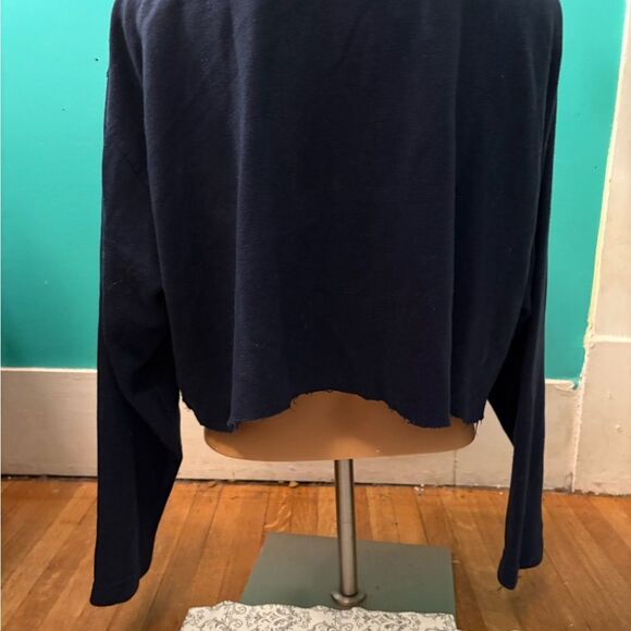 Vintage Y2K Tartan Plaid Cropped Sweater Top Sporting Club Plus Size 18/20 - Picture 3 of 8